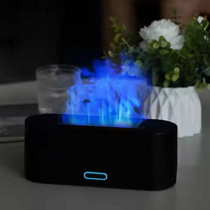 Diffuser portable 3en1 3D, Humidificateur à flamme, Aromathérapie Diffuser