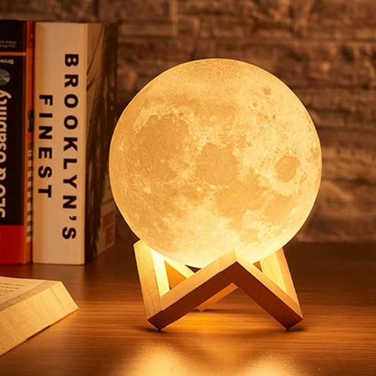 Lampe à LED lumière de lune, Lumière de galaxie, nuit de lune