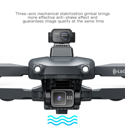 Drone GPS professionnel L600 PRO MAX 4K 3 axes PTZ HD double caméra évitement d'obstacles moteur sans balais 5G WIFI RC Quadcopter