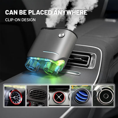 Diffuseur d'air électrique pour voiture, humidificateur d'air pour voiture, aromathérapie, désodorisant pour voiture, accessoires pour voiture