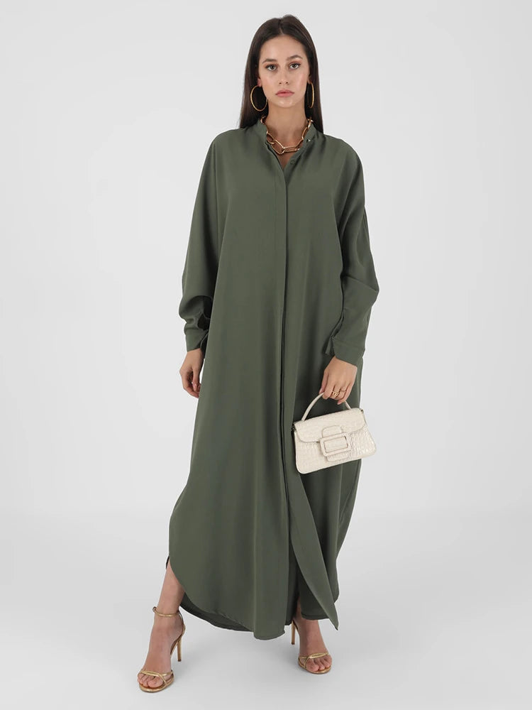 Abaya musulmane de l'Aïd pour femmes, robe de prière élégante fendue, caftan marocain, robes de fête arabes saoudiennes, caftan, abayas du Ramadan