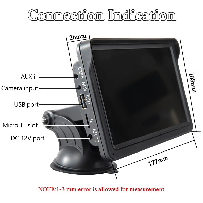 CarPlay Android Auto Autoradio Multimédia Lecteur Vidéo Écran Tactile Portable 7 Pouces Avec USB AUX Pour Caméra de Recul