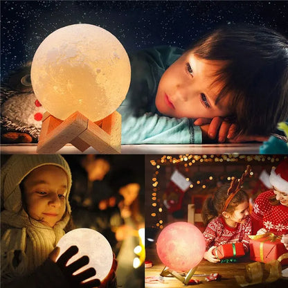 Lampe à LED lumière de lune, Lumière de galaxie, nuit de lune