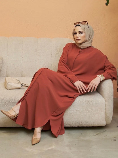 Abaya musulmane de l'Aïd pour femmes, robe de prière élégante fendue, caftan marocain, robes de fête arabes saoudiennes, caftan, abayas du Ramadan