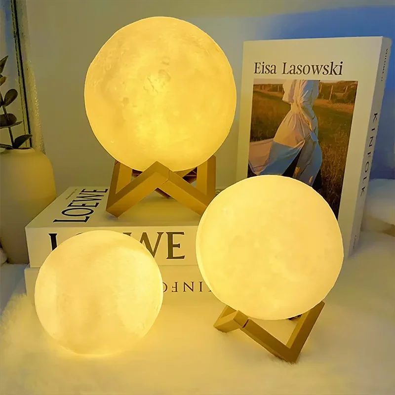 Lampe à LED lumière de lune, Lumière de galaxie, nuit de lune