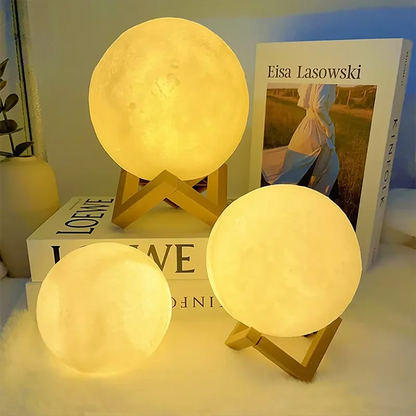 Lampe à LED lumière de lune, Lumière de galaxie, nuit de lune