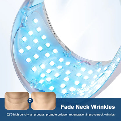 Masque à LED rechargeable 7 couleurs,  Masque de beauté, LED Rajeunissement de la peau, Masque de soins anti-rides