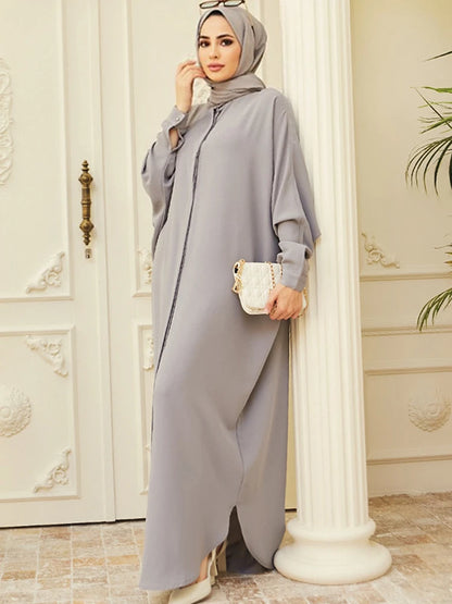 Abaya musulmane de l'Aïd pour femmes, robe de prière élégante fendue, caftan marocain, robes de fête arabes saoudiennes, caftan, abayas du Ramadan