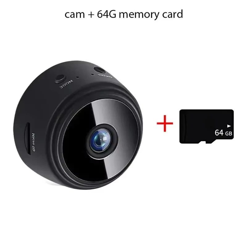 Mini caméra WiFi sans fil, enregistreur vidéo et vocal, surveillance de sécurité, maison intelligente pour nourrissons et animaux domestiques