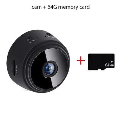 Mini caméra WiFi sans fil, enregistreur vidéo et vocal, surveillance de sécurité, maison intelligente pour nourrissons et animaux domestiques