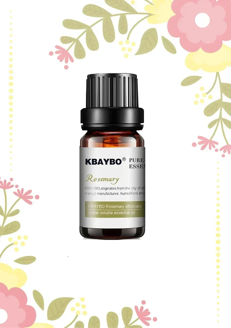 Huiles essentielles pour diffuseur, humidificateur d'huiles essentielles d'aromathérapie, 6 parfums : lavande, arbre à thé, romarin, citronnelle et orange