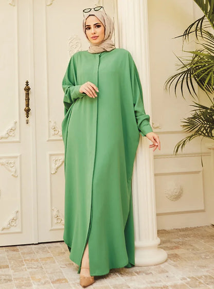 Abaya musulmane de l'Aïd pour femmes, robe de prière élégante fendue, caftan marocain, robes de fête arabes saoudiennes, caftan, abayas du Ramadan