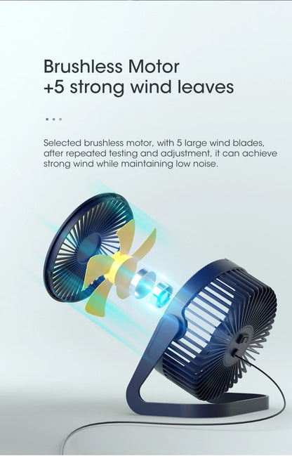 Mini ventilateur portable à pince, chargement USB, silencieux, de bureau, électrique, haute qualité, pour dortoir étudiant, petit format