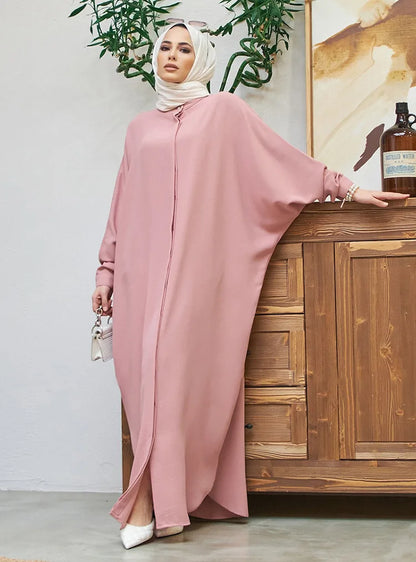 Abaya musulmane de l'Aïd pour femmes, robe de prière élégante fendue, caftan marocain, robes de fête arabes saoudiennes, caftan, abayas du Ramadan