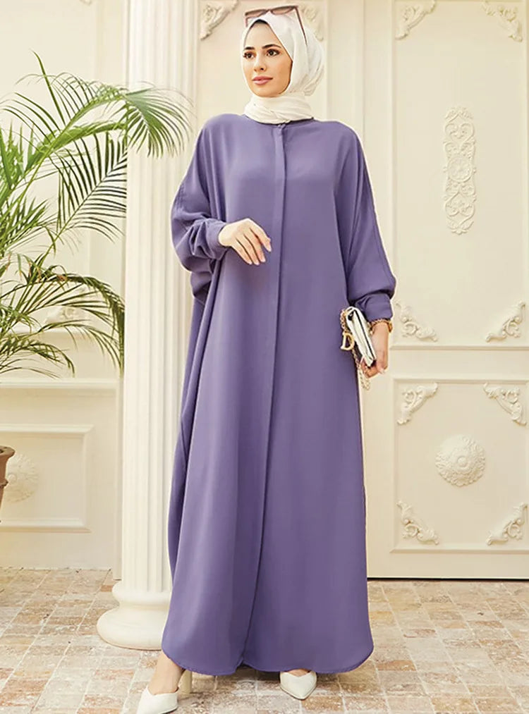 Abaya musulmane de l'Aïd pour femmes, robe de prière élégante fendue, caftan marocain, robes de fête arabes saoudiennes, caftan, abayas du Ramadan