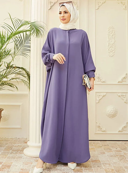 Abaya musulmane de l'Aïd pour femmes, robe de prière élégante fendue, caftan marocain, robes de fête arabes saoudiennes, caftan, abayas du Ramadan