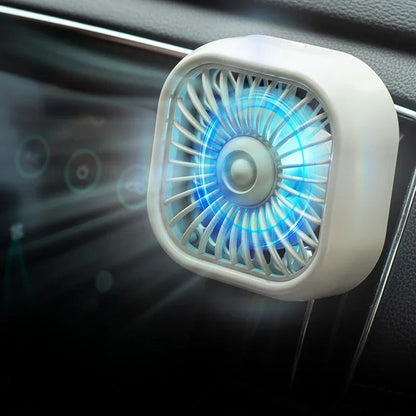 Mini ventilateur de voiture - Refroidissement rapide, économe en énergie, alimenté par USB - Portable, couleurs vives, installation facile
