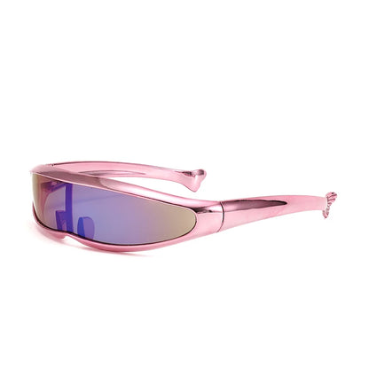 Lunettes de soleil coupe-vent, lunettes de soleil colorées à la mode européenne et américaine, protection des yeux