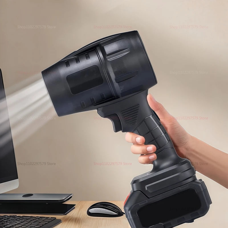 Souffleur d'air électrique sans fil puissant, ventilateur turbo pour nettoyer les feuilles mortes, la neige et le sable, outil électrique portatif (sans batterie)