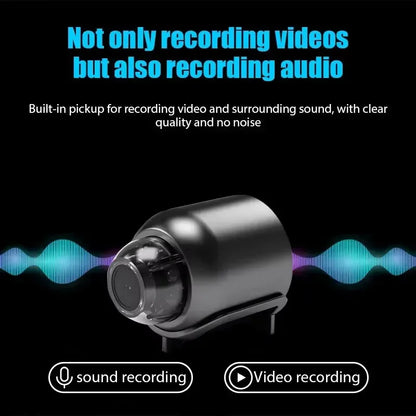 Mini caméra X5 sans fil 1080p, surveillance, sécurité, vision nocturne, détection de mouvement, pour maison connectée