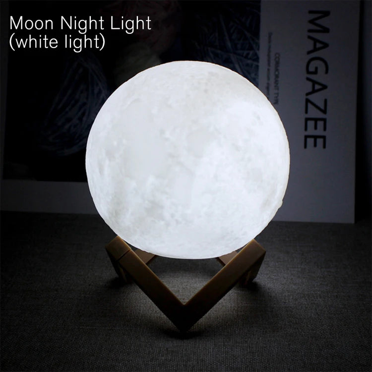 Lampe à LED lumière de lune, Lumière de galaxie, nuit de lune