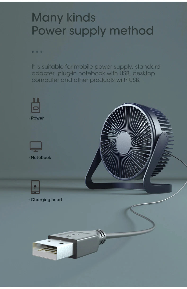 Mini ventilateur portable à pince, chargement USB, silencieux, de bureau, électrique, haute qualité, pour dortoir étudiant, petit format