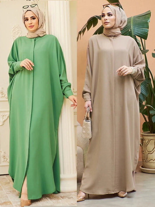 Abaya musulmane de l'Aïd pour femmes, robe de prière élégante fendue, caftan marocain, robes de fête arabes saoudiennes, caftan, abayas du Ramadan