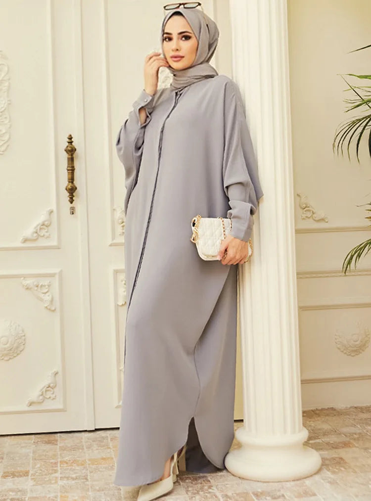 Abaya musulmane de l'Aïd pour femmes, robe de prière élégante fendue, caftan marocain, robes de fête arabes saoudiennes, caftan, abayas du Ramadan