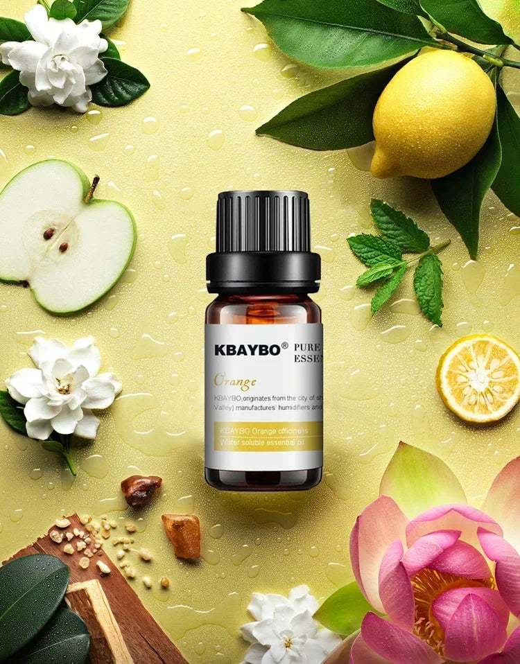 Huiles essentielles pour diffuseur, humidificateur d'huiles essentielles d'aromathérapie, 6 parfums : lavande, arbre à thé, romarin, citronnelle et orange