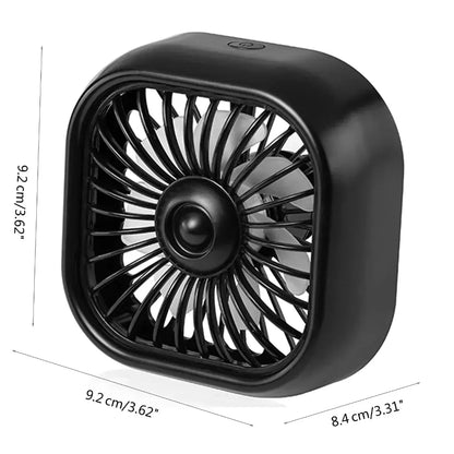 Mini ventilateur de voiture - Refroidissement rapide, économe en énergie, alimenté par USB - Portable, couleurs vives, installation facile