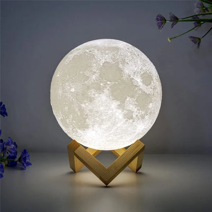 Lampe à LED lumière de lune, Lumière de galaxie, nuit de lune