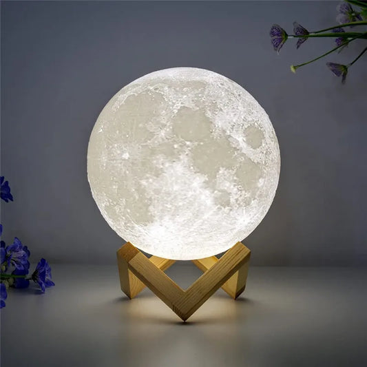 Lampe à LED lumière de lune, Lumière de galaxie, nuit de lune
