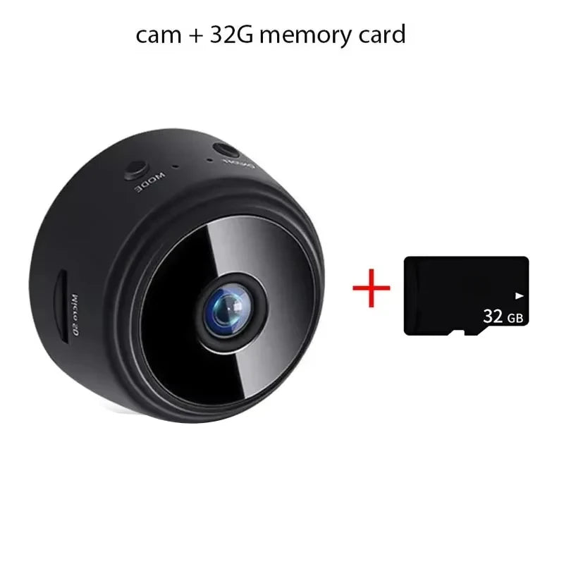 Mini caméra WiFi sans fil, enregistreur vidéo et vocal, surveillance de sécurité, maison intelligente pour nourrissons et animaux domestiques