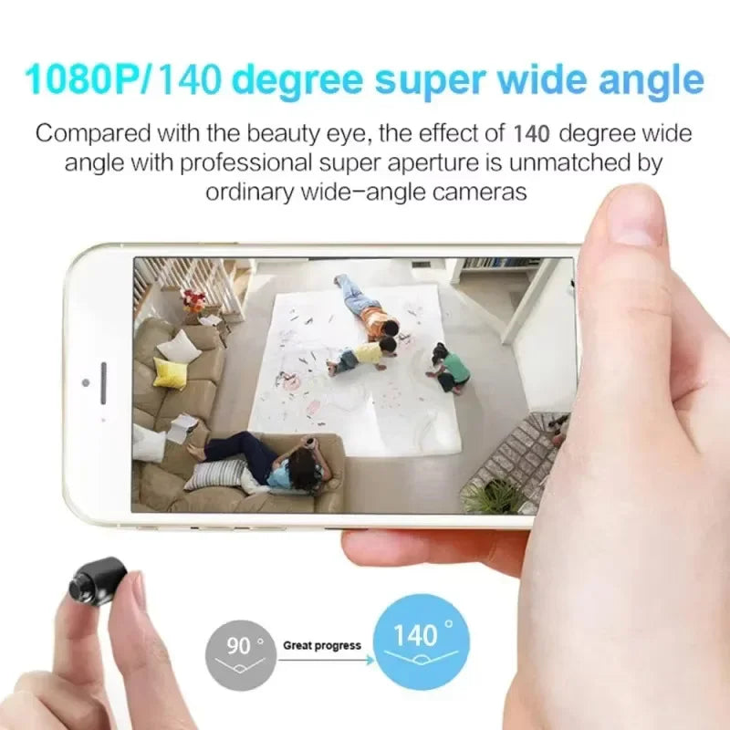 Mini caméra X5 sans fil 1080p, surveillance, sécurité, vision nocturne, détection de mouvement, pour maison connectée