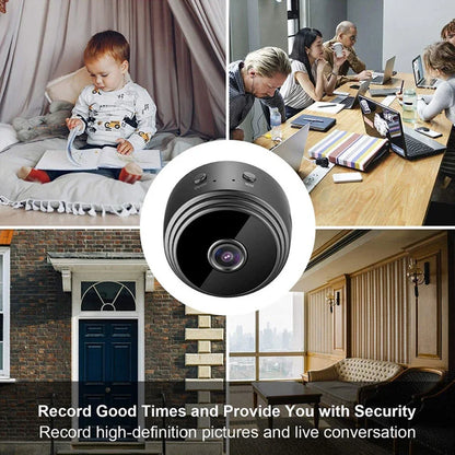 Mini caméra WiFi sans fil, enregistreur vidéo et vocal, surveillance de sécurité, maison intelligente pour nourrissons et animaux domestiques