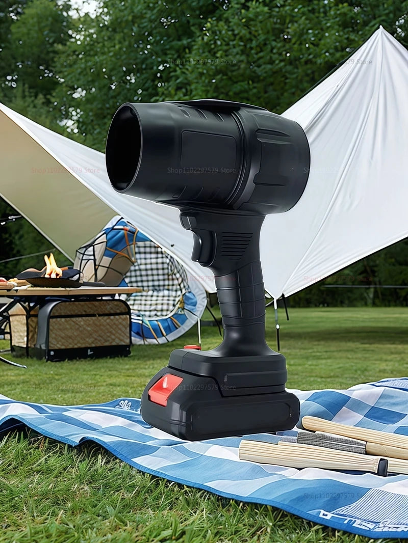 Souffleur d'air électrique sans fil puissant, ventilateur turbo pour nettoyer les feuilles mortes, la neige et le sable, outil électrique portatif (sans batterie)
