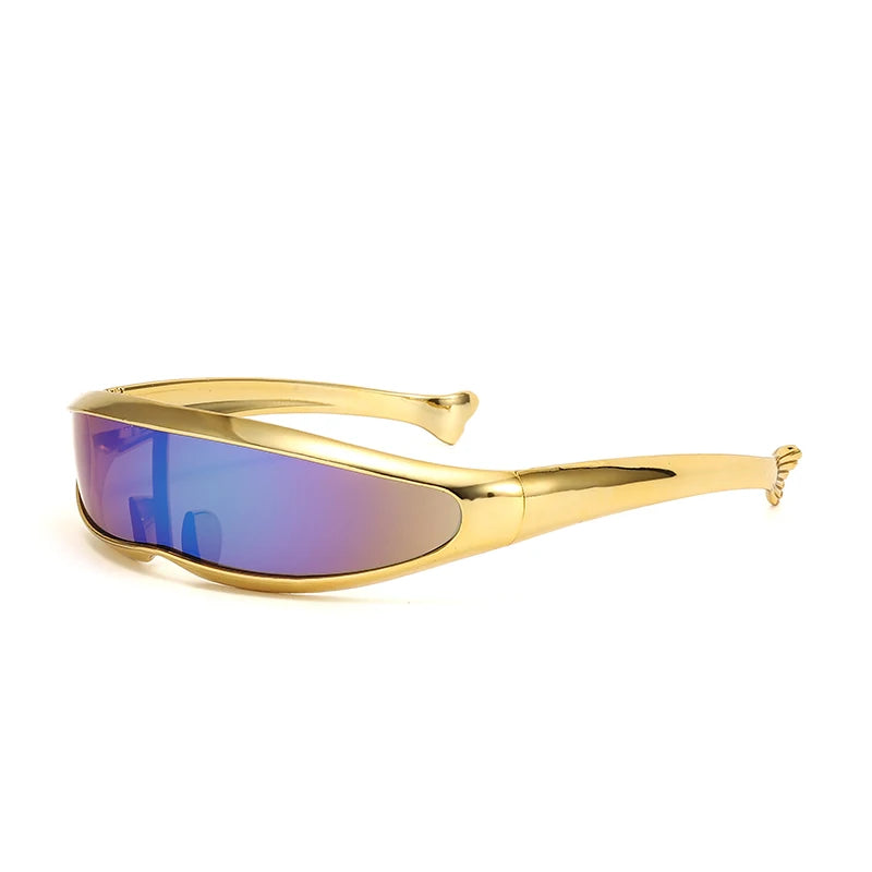 Lunettes de soleil coupe-vent, lunettes de soleil colorées à la mode européenne et américaine, protection des yeux
