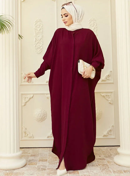 Abaya musulmane de l'Aïd pour femmes, robe de prière élégante fendue, caftan marocain, robes de fête arabes saoudiennes, caftan, abayas du Ramadan