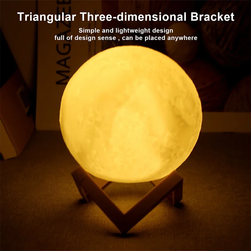 Lampe à LED lumière de lune, Lumière de galaxie, nuit de lune