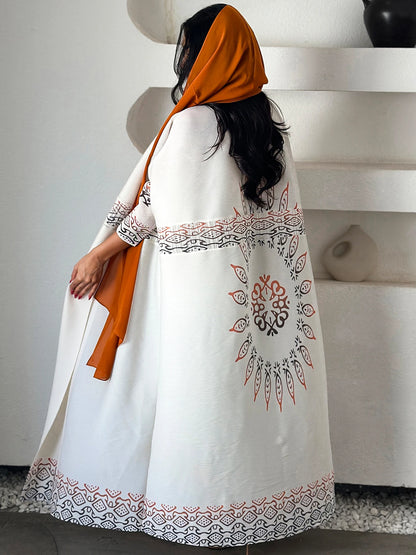 Abaya de l'Aïd de Dubaï, robe de soirée de luxe pour femmes, plissée Miyake, grande taille, style moyen-oriental, manches longues, avec ceinture