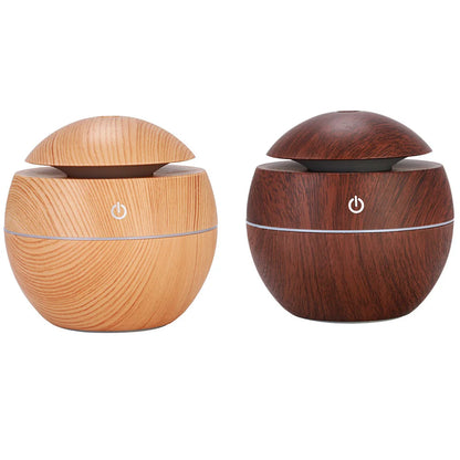 Humidificateur d'air électrique, diffuseur d'arômes en bois, humidificateur d'air ultrasonique, huile essentielle, aromathérapie, brumisateur frais pour chambre à coucher