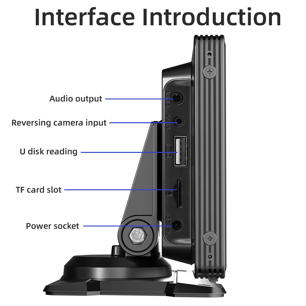 Système intelligent de voiture Android Auto CarPlay 10 pouces, écran de lecture sans fil, lecteur multimédia avec Bluetooth