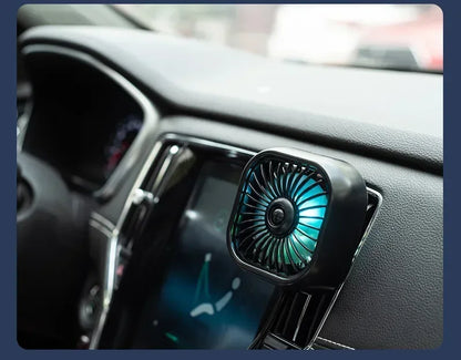 Mini ventilateur de voiture - Refroidissement rapide, économe en énergie, alimenté par USB - Portable, couleurs vives, installation facile