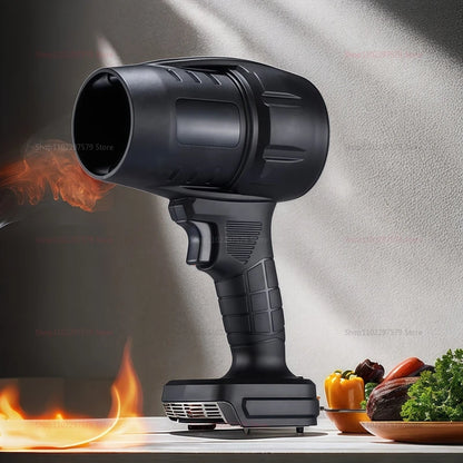 Souffleur d'air électrique sans fil puissant, ventilateur turbo pour nettoyer les feuilles mortes, la neige et le sable, outil électrique portatif (sans batterie)