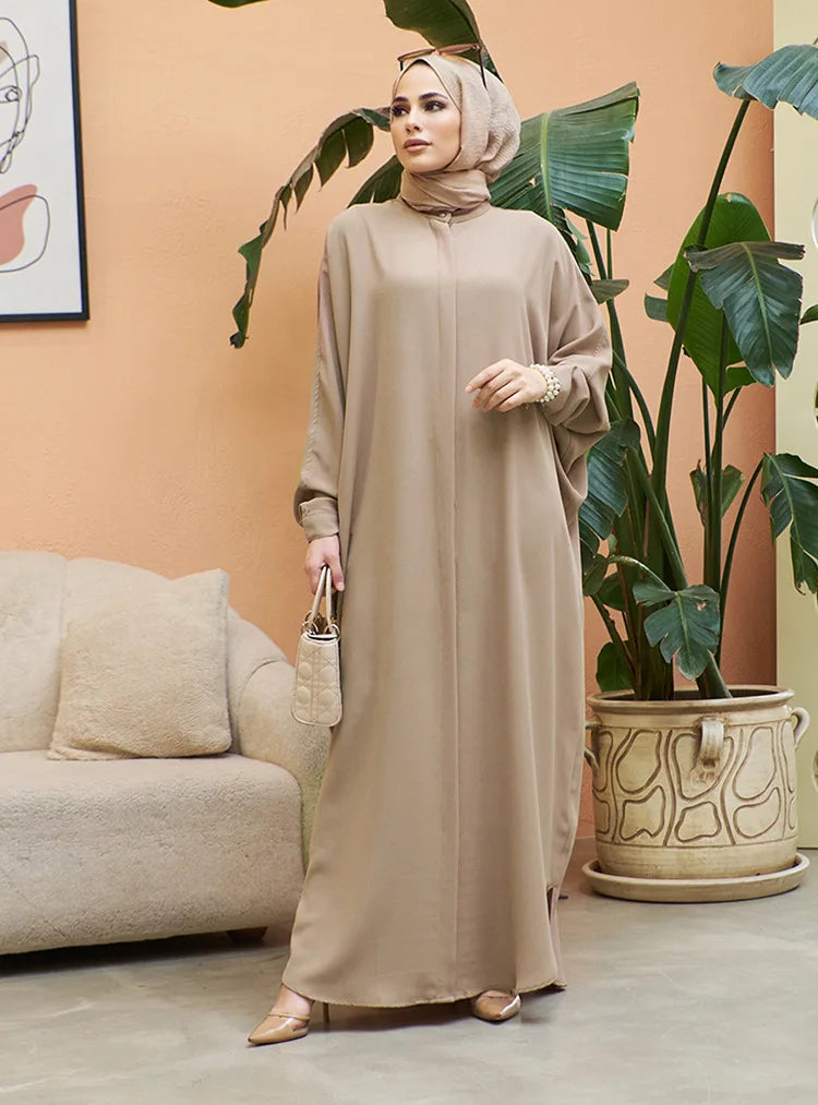 Abaya musulmane de l'Aïd pour femmes, robe de prière élégante fendue, caftan marocain, robes de fête arabes saoudiennes, caftan, abayas du Ramadan