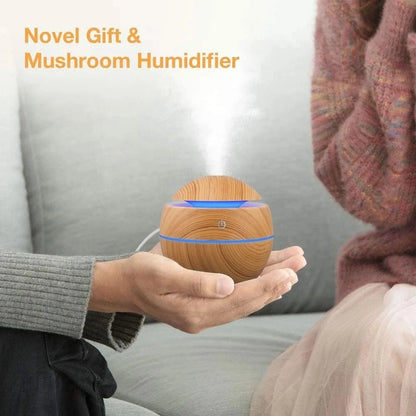 Humidificateur d'air électrique, diffuseur d'arômes en bois, humidificateur d'air ultrasonique, huile essentielle, aromathérapie, brumisateur frais pour chambre à coucher