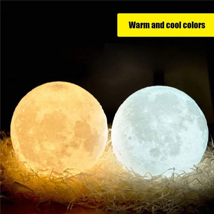Lampe à LED lumière de lune, Lumière de galaxie, nuit de lune