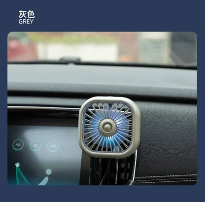 Mini ventilateur de voiture - Refroidissement rapide, économe en énergie, alimenté par USB - Portable, couleurs vives, installation facile