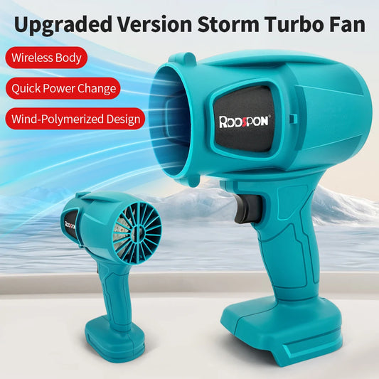 Souffleur électrique sans fil haute puissance, puissant, à main, pour enlever la poussière et la neige, turbine à feuilles, pour Makita 18 V-21 V, sans batterie