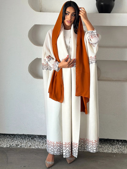 Abaya de l'Aïd de Dubaï, robe de soirée de luxe pour femmes, plissée Miyake, grande taille, style moyen-oriental, manches longues, avec ceinture